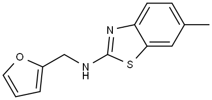Furan-2-ylmethyl-(6-methyl-benzothiazol-2-yl)-amine Structural