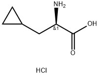 R-3-Cyclopropylalanine hydrochloride Structural