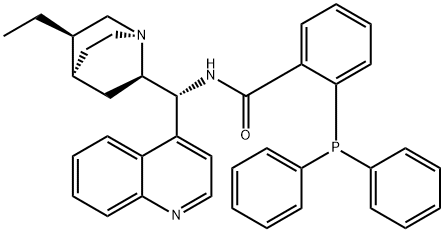 N-[(9R)-10,11-dihydrocinchonan-9-yl]-2-(diphenylphosphino)-Benzamide Structural