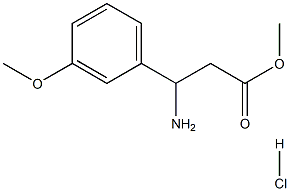 Methyl 3-amino-3-(3-methoxyphenyl)propanoate hydrochloride Structural