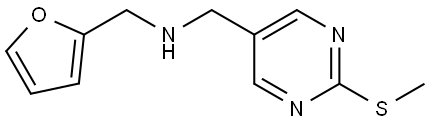 Furan-2-ylmethyl-(2-methylsulfanyl-pyrimidin-5-ylmethyl)-amine Structural