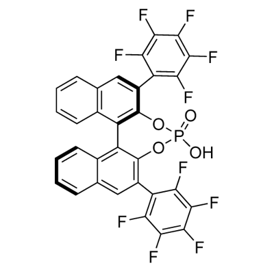 (11bR)-4-Hydroxy-2,6-bis[2,3,4,5,6-pentafluorophenyl]-4-oxide-dinaphtho[2,1-d:1',2'-f][1,3,2]dioxaphosphepin Structural