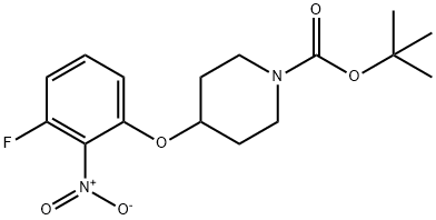 tert-Butyl 4-(3-fluoro-2-nitrophenoxy)piperidine-1-carboxylate Structural