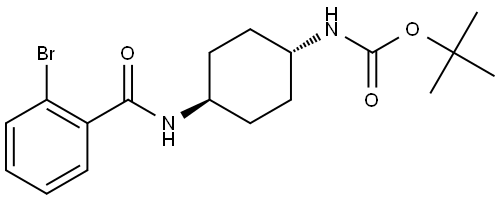 tert-Butyl (1R*,4R*)-4-(2-bromobenzamido)cyclohexylcarbamate Structural