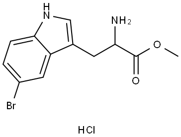 DL-5-BromoTryptophan methyl ester hydrochloride Structural