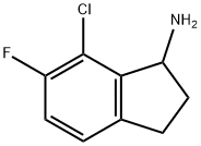 7-CHLORO-6-FLUORO-2,3-DIHYDRO-1H-INDEN-1-AMINE Structural