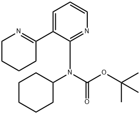 Cyclohexyl-(3,4,5,6-tetrahydro-[2,3]bipyridinyl-2-yl)-carbamic acid tert-butyl ester Structural
