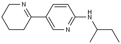sec-Butyl-(3,4,5,6-tetrahydro-[2,3]bipyridinyl-6-yl)-amine Structural
