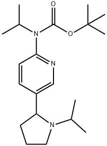 Isopropyl-[5-(1-isopropyl-pyrrolidin-2-yl)-pyridin-2-yl]-carbamic acid tert-butyl ester Structural