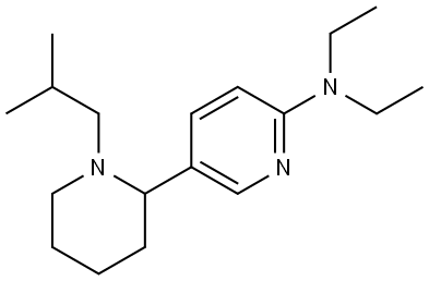 Diethyl-(1-isobutyl-1,2,3,4,5,6-hexahydro-[2,3]bipyridinyl-6-yl)-amine Structural