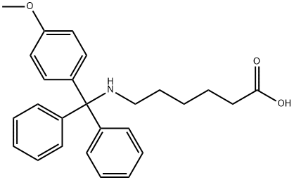 Hexanoic acid, 6-[[(4-methoxyphenyl)diphenylmethyl]amino]- Structural