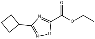 Ethyl 3-cyclobutyl-1,2,4-oxadiazole-5-carboxylate Structural