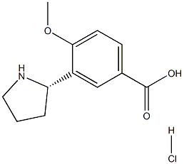 (S)-4-Methoxy-3-(pyrrolidin-2-yl)benzoic acid hydrochloride Structural