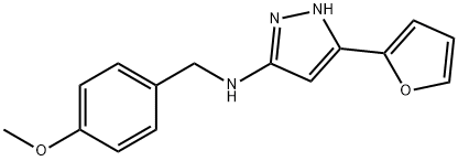 N-[3-(2-furyl)-1H-pyrazol-5-yl]-N-(4-methoxybenzyl)amine Structural
