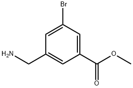 Methyl 3-(aminomethyl)-5-bromobenzoate HCl Structural