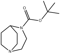 tert-butyl 1,4-diazabicyclo[3.2.2]nonane-4-carboxylate Structural