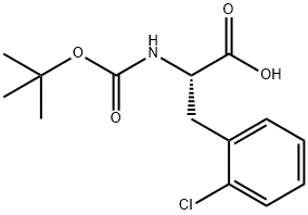 2-Chloro-N-Boc-DL-phenylalanine Structural