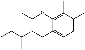 sec-Butyl-(2-ethoxy-3,4-dimethyl-benzyl)-amine Structural