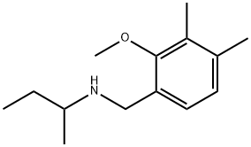 sec-Butyl-(2-methoxy-3,4-dimethyl-benzyl)-amine Structural