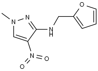 Furan-2-ylmethyl-(1-methyl-4-nitro-1H-pyrazol-3-yl)-amine Structural