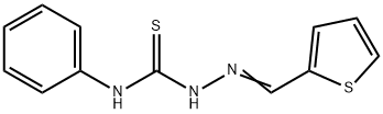Hydrazinecarbothioamide, N-phenyl-2-(2-thienylmethylene)- Structural