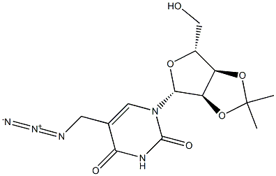 Uridine, 5-(azidomethyl)-2',3'-O-(1-methylethylidene)- Structural