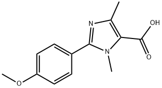 2-(4-Methoxy-phenyl)-3,5-dimethyl-3H-imidazole-4-carboxylic acid Structural