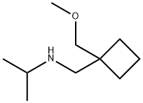 Isopropyl-(1-methoxymethyl-cyclobutylmethyl)-amine Structural