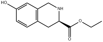D-7-hydroxy-1,2,3,4-tetrahydro-3-Isoquinolinecarboxylic acid, ethyl ester, (3R)- Structural