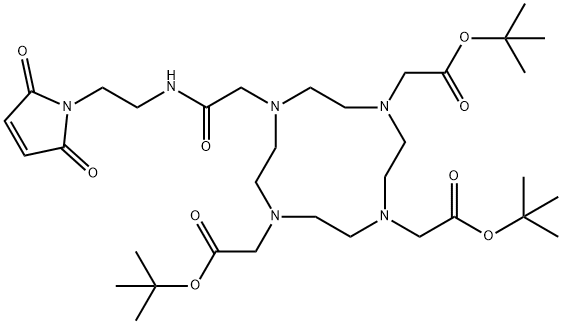 1,4,7,10-Tetraazacyclododecane-1,4,7-triacetic acid, 10-[2-[[2-(2,5-dihydro-2,5-dioxo-1H-pyrrol-1-yl)ethyl]amino]-2-oxoethyl]-, 1,4,7-tris(1,1-dimethylethyl) ester