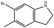 6-bromo-5-methylindoline Structural