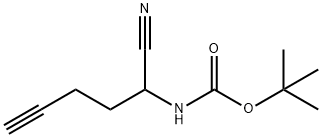 tert-butyl(1-cyanopent-4-yn-1-yl)carbamate