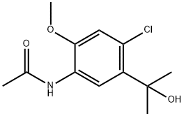 N-[4-Chloro-5-(1-hydroxy-1-methylethyl)-2-methoxyphenyl]acetamide Structural