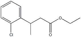 ETHYL 3-(2-CHLOROPHENYL)BUTANOATE Structural