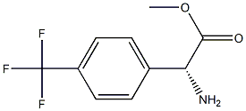 METHYL(2R)-2-AMINO-2-[4-(TRIFLUOROMETHYL)PHENYL]ACETATE Structural