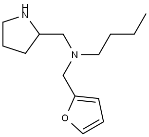 Butyl-furan-2-ylmethyl-pyrrolidin-2-ylmethyl-amine Structural