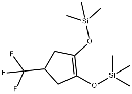 trimethyl-[4-(trifluoromethyl)-2-trimethylsilyloxy-cyclopenten-1-yl]oxy-silane Structural
