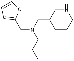 Furan-2-ylmethyl-piperidin-3-ylmethyl-propyl-amine Structural