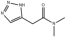 N,N-Dimethyl-2-(3H-[1,2,3]triazol-4-yl)-acetamide Structural