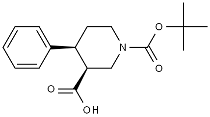 (3R,4R)-1-(tert-Butoxycarbonyl)-4-phenylpiperidine-3-carboxylic acid