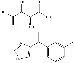 (S)-4-(1-(2,3-dimethylphenyl)ethyl)-1H-imidazole  tartrate salt Structural