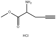 RS-2-Propynylglycine methyl ester hydrochloride Structural