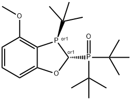 di-tert-butyl(3-(tert-butyl)-4-methoxy-2,3-dihydrobenzo[d][1,3]oxaphosphol-2-yl)phosphine oxide Structural