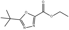 ethyl 5-tert-butyl-1,3,4-oxadiazole-2-carboxylate Structural