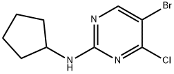 5-bromo-4-chloro-N-cyclopentylpyrimidin-2-amine Structural