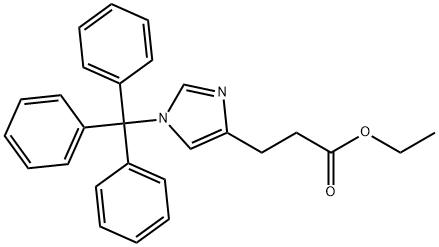 ETHYL 3-(1-TRITYL-1H-IMIDAZOL-4-YL)PROPANOATE Structural