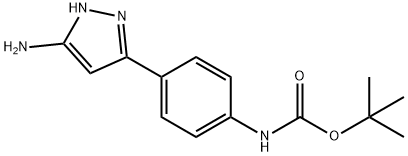 Carbamic acid, N-[4-(5-amino-1H-pyrazol-3-yl)phenyl]-, 1,1-dimethylethyl ester