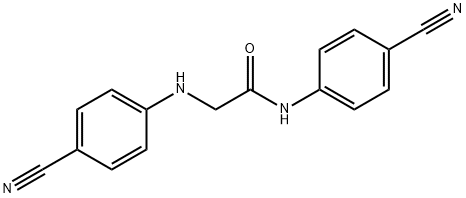 N-(4-cyanophenyl)-2-((4-cyanophenyl)amino)acetamide Structural