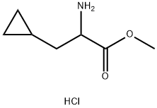 Methyl 2-amino-3-cyclopropylpropanoate HCl Structural