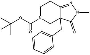 TERT-BUTYL 3A-BENZYL-2-METHYL-3-OXO-3A,4,6,7-TETRAHYDRO-2H-PYRAZOLO[4,3-C]PYRIDINE-5(3H)-CARBOXYLATE